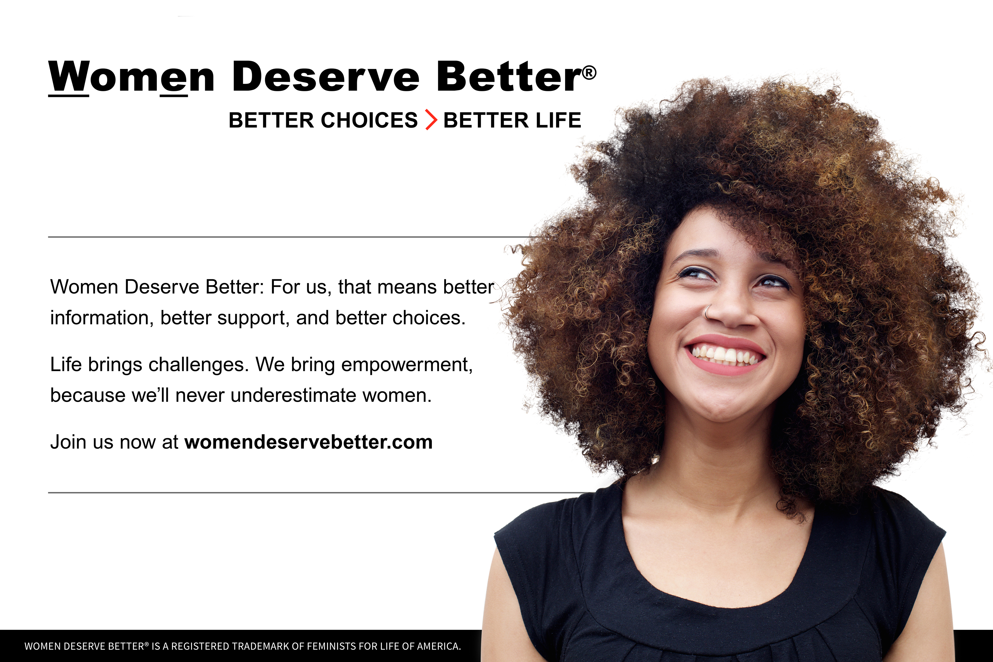They deserve better. Women support women. Проект жизнь женщины. Better choice. Promote woman.